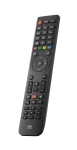 Telecomanda TV Telefunken URC1918, compatibila cu toate televizoarele, neagra