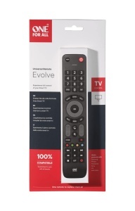 Telecomanda universala One for All Evolve URC7115, compatibila cu toate TV-urile, neagra - Img 2