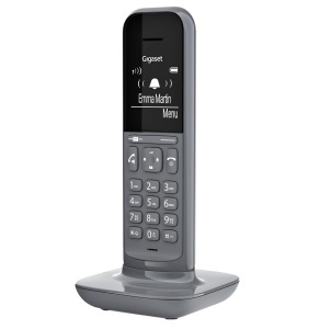Telefon DECT Gigaset CL390HX, design elegant, gri, compatibil cu routere