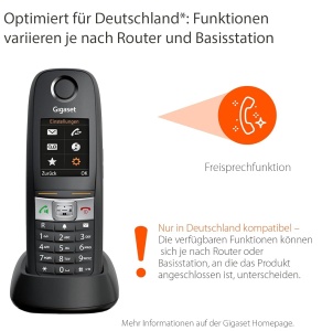 Telefon DECT Gigaset E630 - Robust, IP65, Vibratii, Negru - Img 2