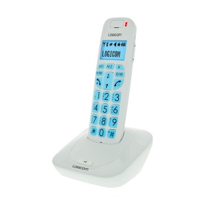 Telefon DECT Logicom Confort 150, alb, display mare, 300 m raza - Img 1