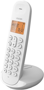 Telefon DECT Logicom Iloa 155T cu Anrufbeantworter, 300 m, Alb