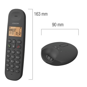 Telefon DECT Logicom Iloa 255T cu 2 Mobilteile, Anrufbeantworter si Freisprechfunktion, Negru - Img 6