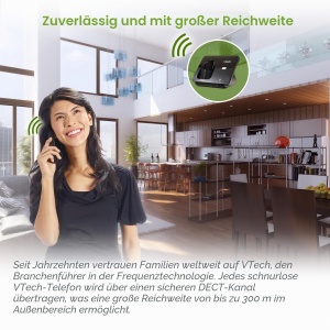 Telefon DECT VTech CS2000, fara fir, blocare apeluri, 300 m raza - Img 9