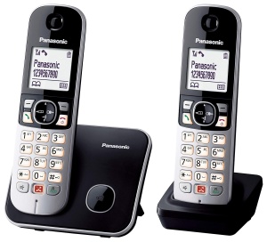 Telefon fara fir Panasonic KX-TG6852SPB DUO, negru, cu 4 mobilitati - Img 4