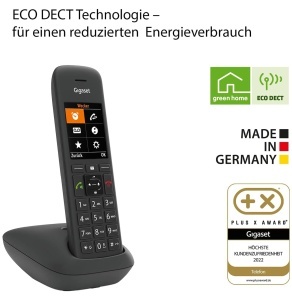 Telefon fix Gigaset C575 Negru Ecran mare TFT 200 contacte - Img 5