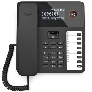 Telefon fix Gigaset Desk 600, 7 taste directie, freisprech, negru