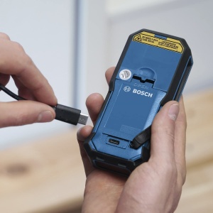 Telemetru laser profesional Bosch GLM 50-27 CG (laser verde, raza de actiune: pana la 50 m baterie litiu-ion 3,7 V, cablu USB, robust, IP65, transmisie de date Bluetooth, bucla, geanta) - Img 3