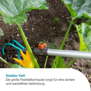 Teleskop Stiel pentru gradinarit Gardena 90-145 cm, din aluminiu, ajustabil - Img 3