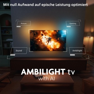 Televizor inteligent Philips Ambilight 48OLED760 4K OLED - Ecran de 48 inchi cu P5 AI Perfect Picture Engine Ultra HD Titan OS Dolby Vision si Atmos S - Img 5