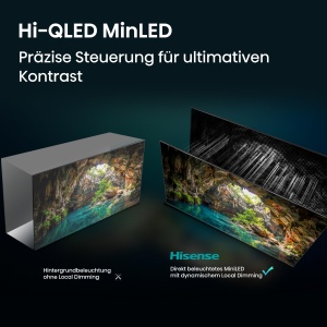Televizor Smart Hisense 50U7DSE, 50 inch, 4K UHD, Hi-QLED Mini LED - Img 4