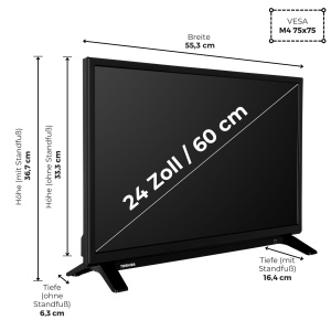 Televizor Smart LED Toshiba 24WV2F63DAZ, 24 inch, HD, HDR, Triple Tuner - Img 3