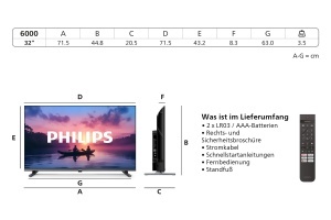 Televizor Smart Philips 32PFS6000 2K HD 32 inch Pixel Plus HDR10 Dolby Audio - Img 3