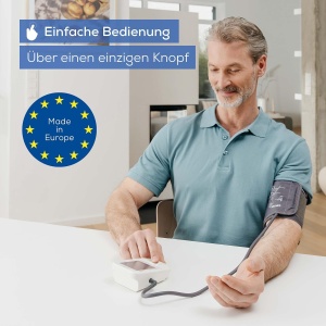 Tensiometru Beurer BM 38, operare simpla printr-un singur buton, masurare precisa prin indicator de repaus, detectare aritmie, afisaj XL, manseta pentru 22-42 cm - Img 2