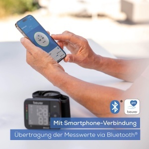 Tensiometru de incheietura Beurer BC 54, tehnologie de umflare, conectivitate Bluetooth, indicator de risc - Img 3