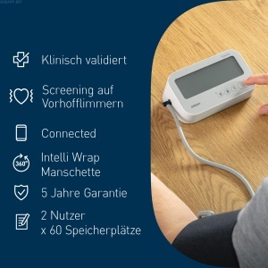 Tensiometru digital OMRON X4 Connect AFib Bluetooth cu detectare fibrilatie atriala - Img 7