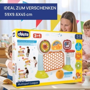 Teren de joc electronic Chicco Multisport League cu 3 moduri, pentru copii 2-5 ani - Img 9
