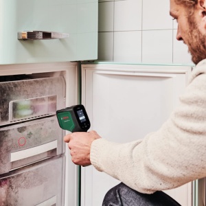 Termometru cu infrarosu Bosch Home and Garden AdvancedTemp (-30degC pana la +500degC, detectare integrata a mucegaiului si a puntii termice, afisaj LED pentru interpretare usoara, carcasa din material reciclat) - Img 6
