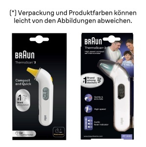 Termometru digital Braun ThermoScan 3 IRT3030WE Masurare rapida 1 secunda Indicator acustic - Img 7