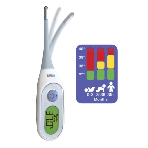 Termometru digital de precizie Braun Age | Stick digital pentru diverse Locuri de munca | Oral, rectal sau sub axila | Potrivit pentru bebelusi si copii | Brandul #1 printre medici(1) | PRT2000 - Img 2