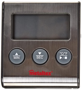 Termometru digital pentru carne Metaltex cu timer cablu 1m 3 metode de fixare - Img 2