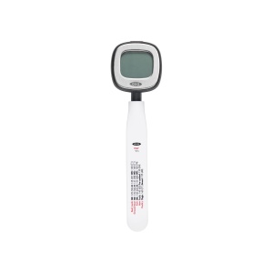 Termometru digital pentru carne OXO Good Grips cu afisaj instantaneu - otel inoxidabil - argintiunegru - Img 1