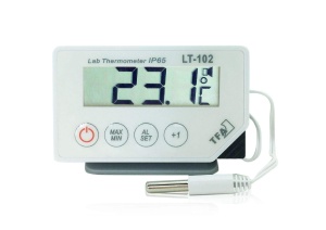 Termometru digital profesional TFA Dostmann LT-102, IP65, cablu 300 cm, alb