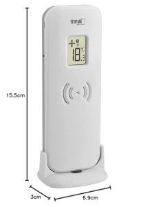 Termometru digital TFA Dostmann 3030720190 interiorexterior wireless negru - Img 3