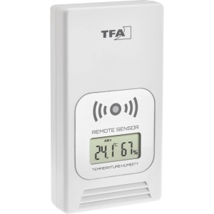 Termometru digital TFA Dostmann 35.1153, alb, cu display si senzor de umiditate