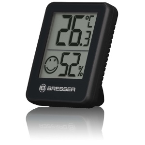 Termometru Hygrometru Bresser Set 3 Piese, Digital, Negru, Cu Indicator Smiley - Img 4