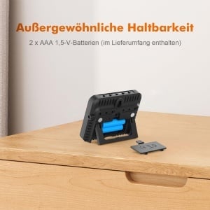 Termometru Hygrometru Digital GRIFEMA GA2901B, Display LCD 3.6 inch, Negru - Img 7