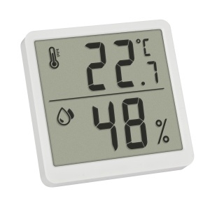 Termometru si higrometru digital TFA Dostmann 30.5059.02, alb