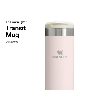 Termos cu capacitate de 0.6L Stanley Aerolight Transit - Usor, Rezistent la varsare, Roz - Img 3