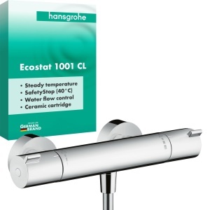 Termostat de dus hansgrohe Ecostat 1001 CL, crom, cu SafetyStop si EcoStop