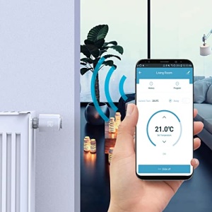 Termostat inteligent Hama Smart Home control prin aplicatie alb compatibil Alexa si Google Home - Img 11