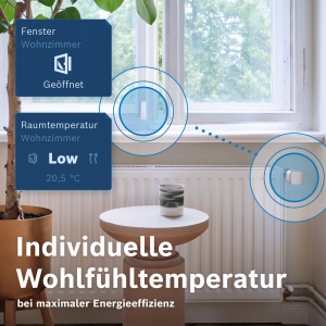 Termostat pentru calorifere Bosch Smart Home Heizkorperthermostat II M, set 3 buc, Zigbee - Img 3