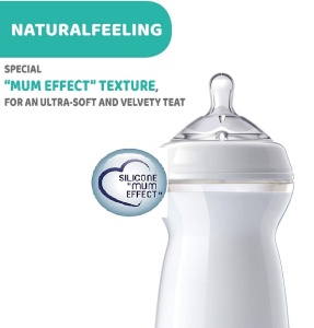 Tetina Chicco NaturalFeeling Silicon 0M Anti-Colici Forma Brustei - Img 6
