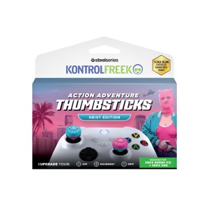 Thumbsticks KontrolFreek Action Adventure pentru Xbox Series XS, Heist Edition, Rosa si Albastru - Img 8