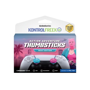 Thumbsticks pentru controller KontrolFreek Action Adventure Heist Edition PS5PS4, Rosa Blau - Img 8