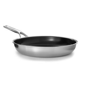 Tigaie antiaderenta KitchenAid Multi-Ply din otel inoxidabil, 24 cm, argintie - Img 8