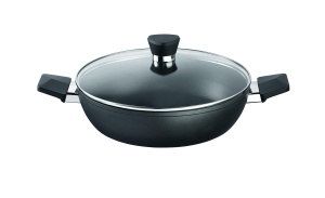 Tigaie cu capac Rohe Germany Henry, aluminiu, 28cm, negru