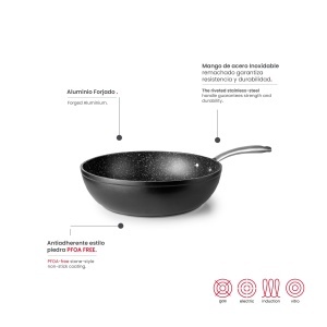 Tigaie din aluminiu IBILI Honda, 24 cm, antiaderenta, pentru inductie - Img 4