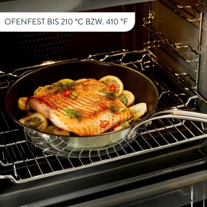 Tigaie din inox Jamie Oliver E3060435, 24 cm, antiaderenta, pentru toate tipurile de plite - Img 4