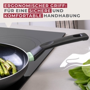 Tigaie Fackelmann Brandao 28 cm Aluminiu Reciclat Invelis Ceramic PFAS-Free Negru - Img 6