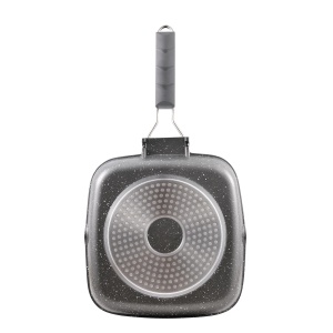Tigaie Grill Bergner Orion 24x24 cm, Aluminiu, Antiadherent