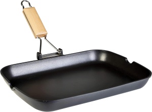 Tigaie grill Wecook EcoStone, inductie, 34x24 cm, antiaderenta, maner pliabil