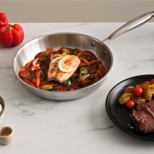 Tigaie IBILI 18 cm din inox, cu 3 straturi, pentru inductie, fara teflon - Img 8