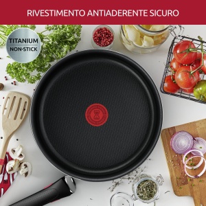 Tigaie Lagostina Ingenio Essential + O 26 cm, antiaderenta, din aluminiu pentru gaz si cuptor, cu indicator de gatit cu semnal termic, utilizabila cu maner detasabil - Img 5