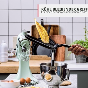 Tigaie pentru clatite KitchenAid Classic, 24 cm, neagra, antiaderenta - Img 7