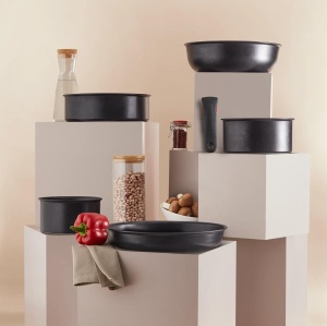 Tigaie Tefal Ingenio Eco Resist 26 cm, antiaderenta, inductiva, neagra - Img 3